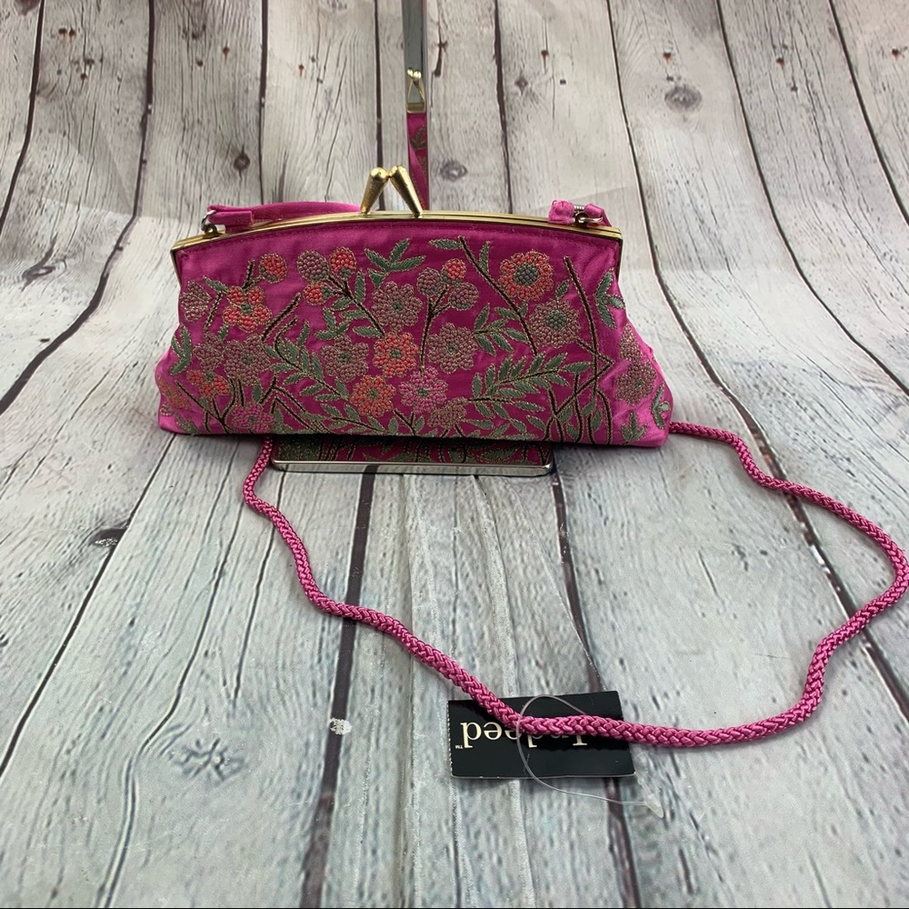 NWT Indeed Floral Embroidered Handbag - Picture 4 of 9